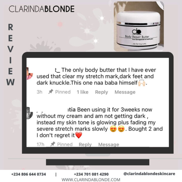 BODY REPAIR BUTTER Skin Care Clarinda Blonde