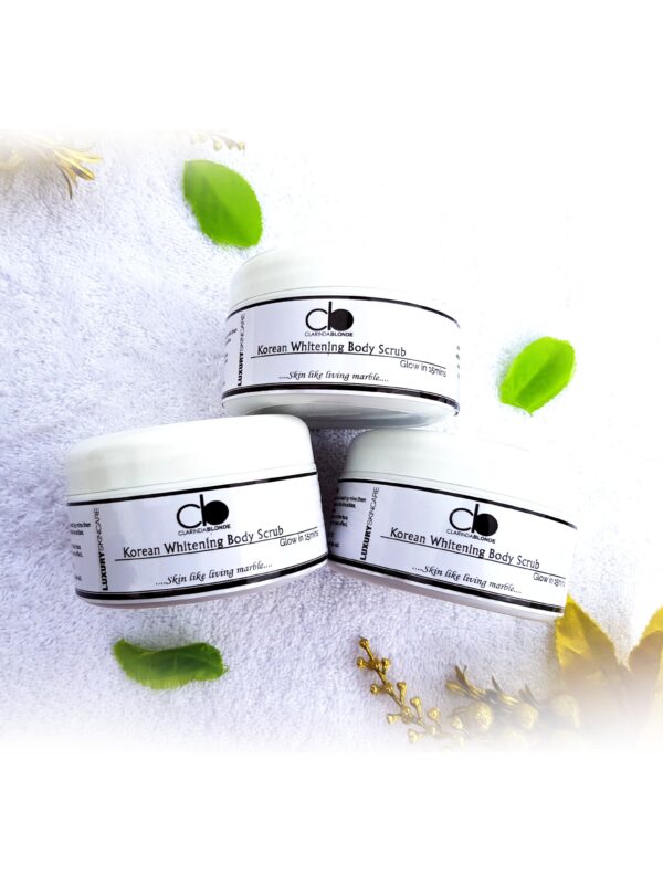 Korean Whitening Body Scrub - Shop Human hair wigs, Skin care & 3D eye-lenses/Eyelashes online!