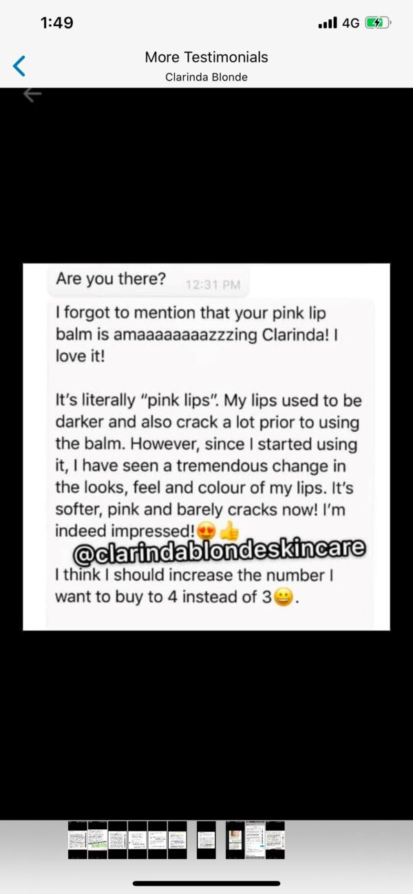 Pink Lips Magic Skin Care Clarinda Blonde